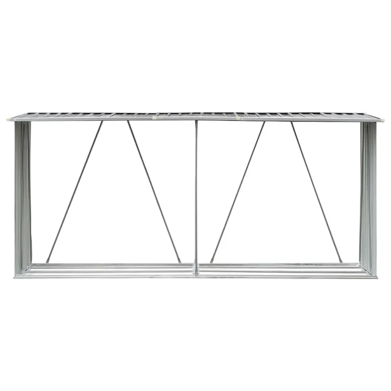 Sodo malkinė, galvanizuotas plienas, 330x84x152cm, pilka