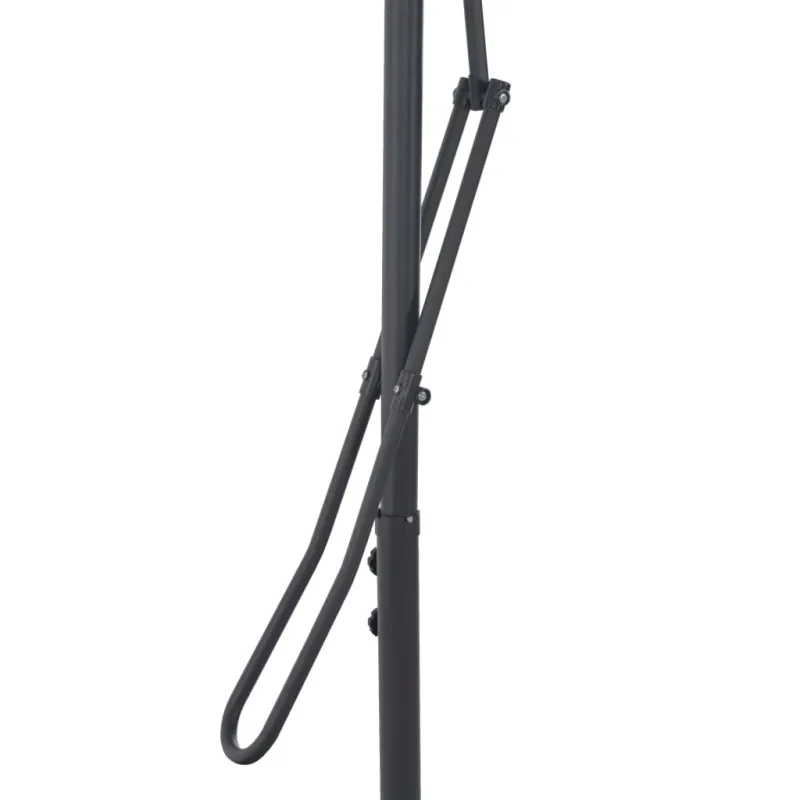 Lauko skėtis nuo saulės su plieniniu stulpu, žalias, 300cm