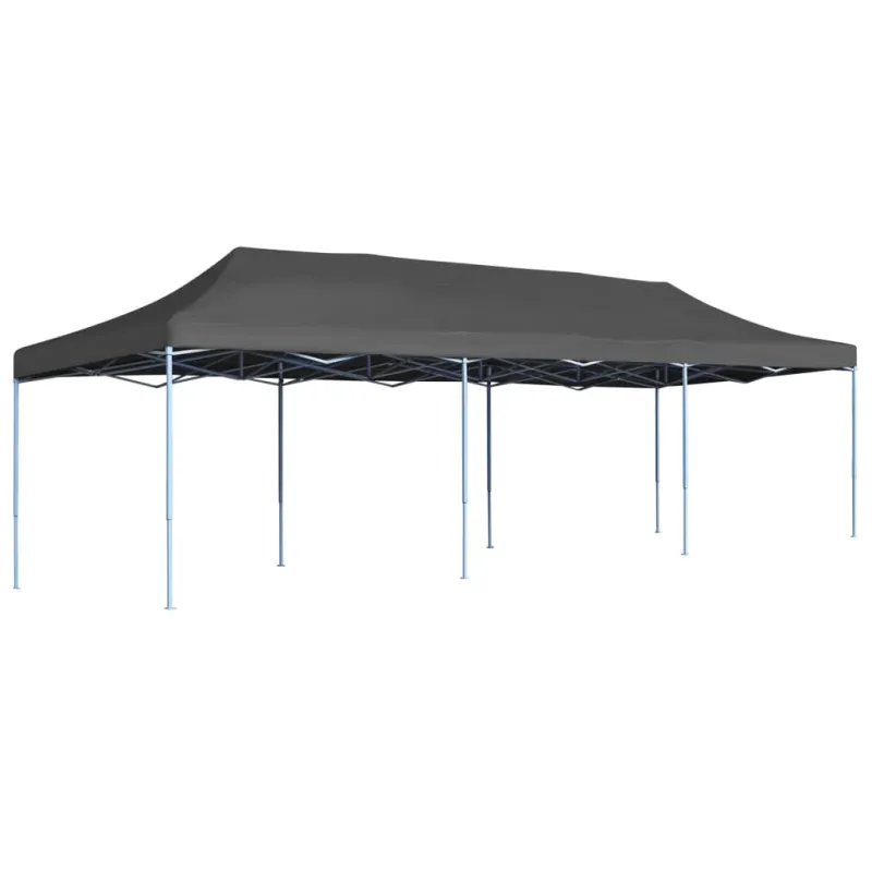 Išskleidžiama proginė palapinė, antracito spalvos, 3x9 m
