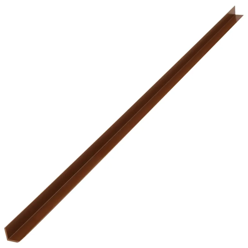 Kampiniai grindų dangos apvadai, 5vnt., rudi, 170cm, WPC