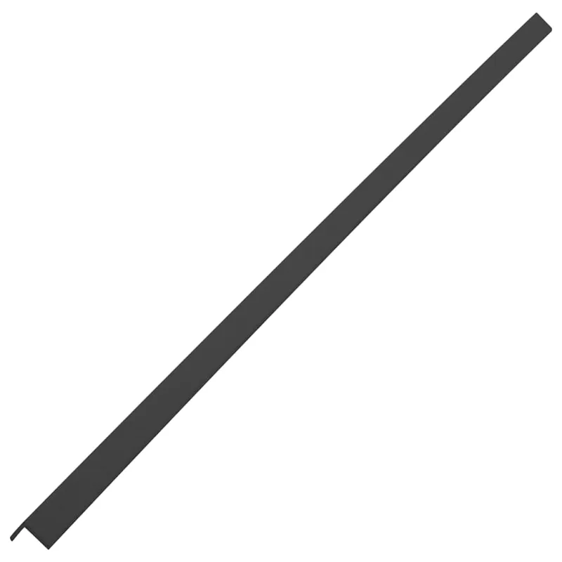 Kampiniai grindų dangos apvadai, 5vnt., juodi, 170cm, WPC