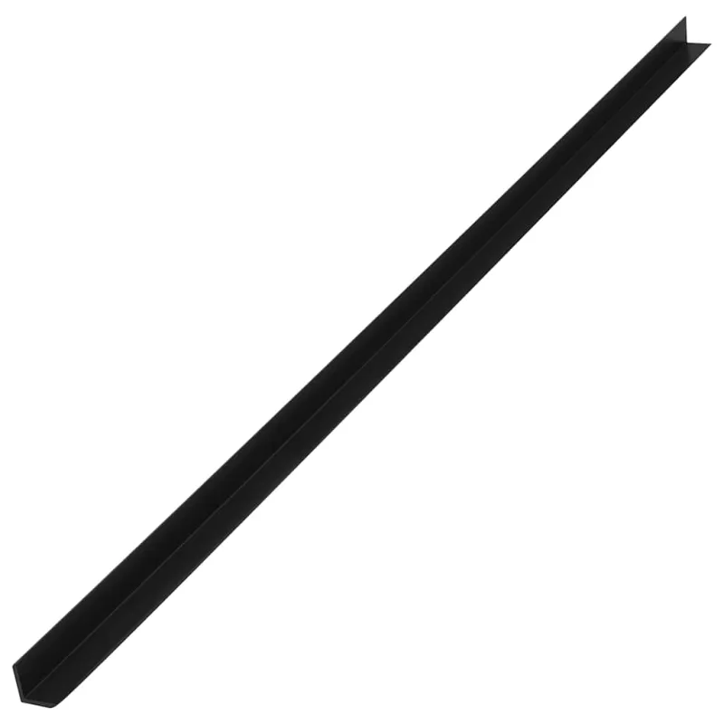 Kampiniai grindų dangos apvadai, 5vnt., juodi, 170cm, WPC