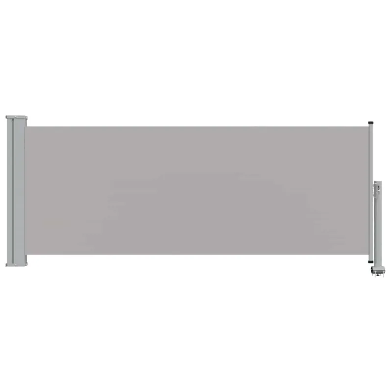 Ištraukiama šoninė kiemo pertvara, pilkos spalvos, 100x300cm