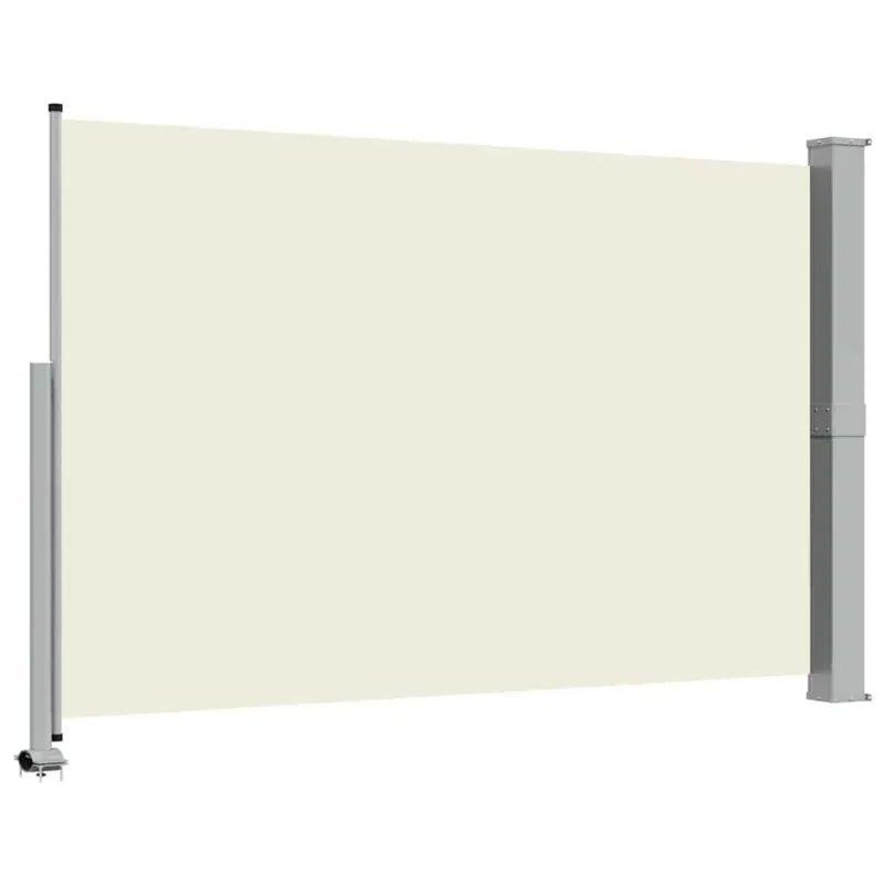 Ištraukiama šoninė kiemo pertvara, kreminės spalvos, 160x300cm
