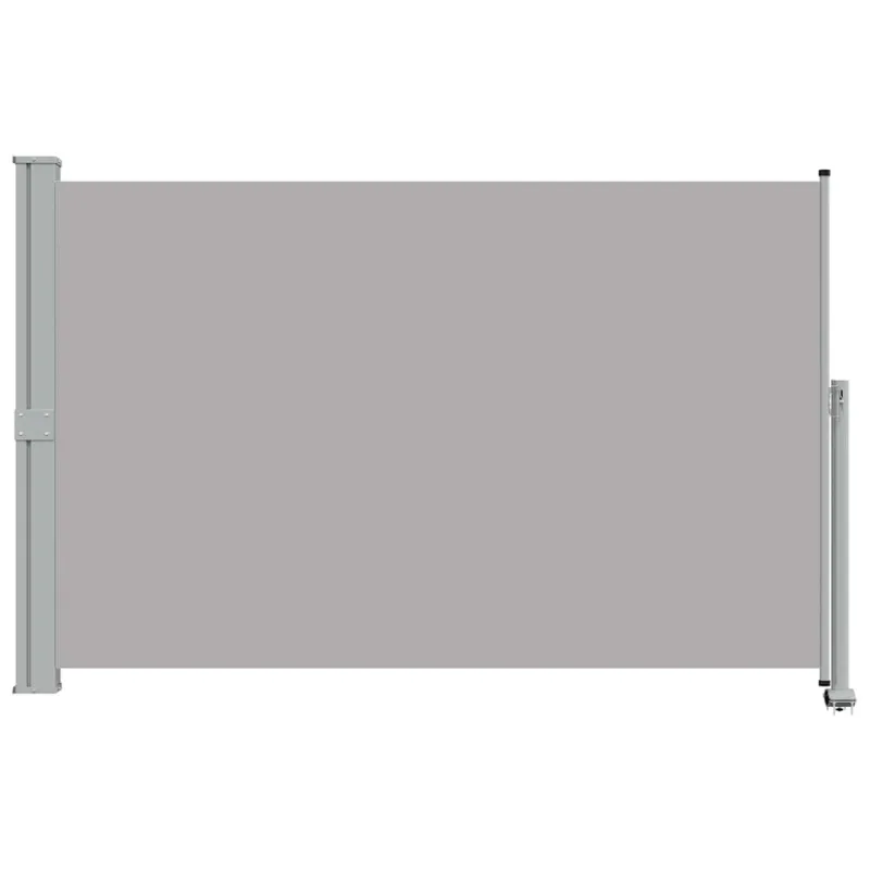 Ištraukiama šoninė kiemo pertvara, pilkos spalvos, 160x300cm