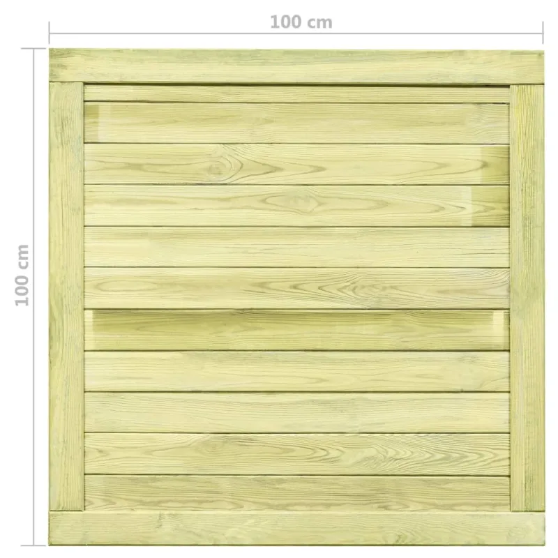 Sodo vartai, 100x100cm, impregnuota pušies mediena