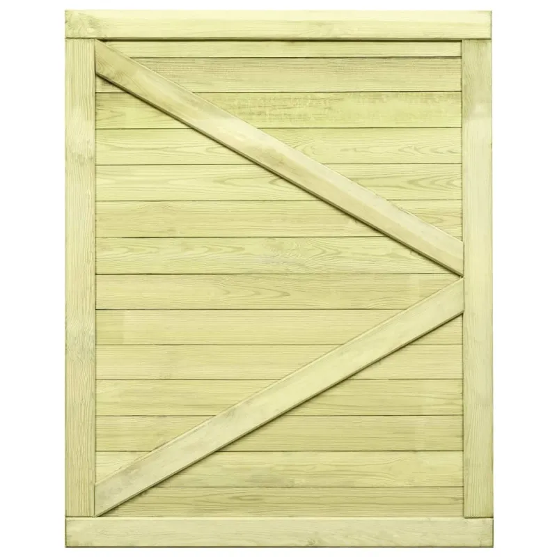 Sodo vartai, 125x100cm, impregnuota pušies mediena