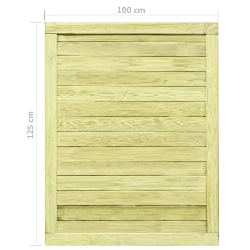 Sodo vartai, 125x100cm, impregnuota pušies mediena