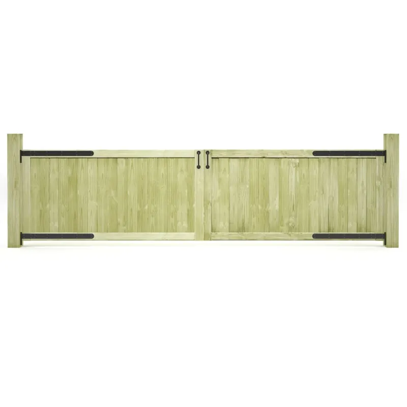 Sodo vartai, 2vnt., 300x75cm, impregnuota pušies mediena