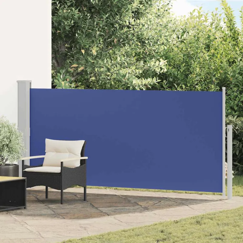 Ištraukiama šoninė pertvara, mėlyna, 140x300cm