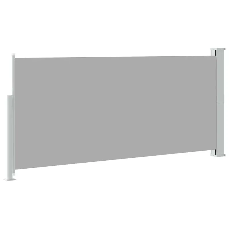 Ištraukiama šoninė pertvara, pilkos spalvos, 140x300cm