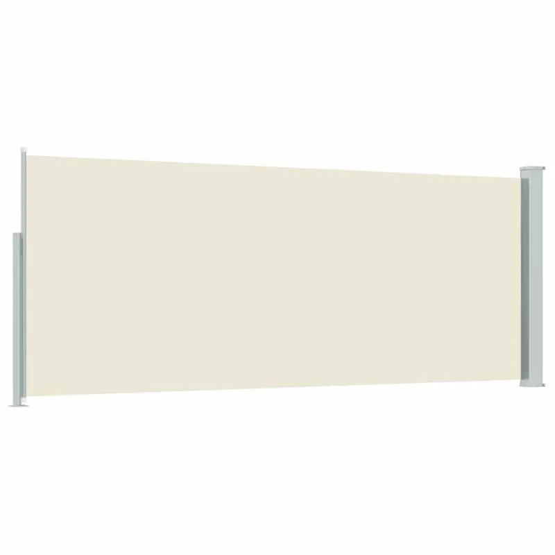 Ištraukiama šoninė pertvara, kreminės spalvos, 120x300cm
