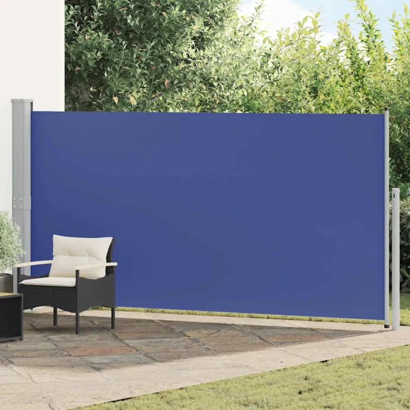Ištraukiama šoninė pertvara, mėlyna, 160x500cm