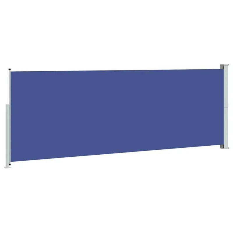 Ištraukiama šoninė pertvara, mėlyna, 160x500cm