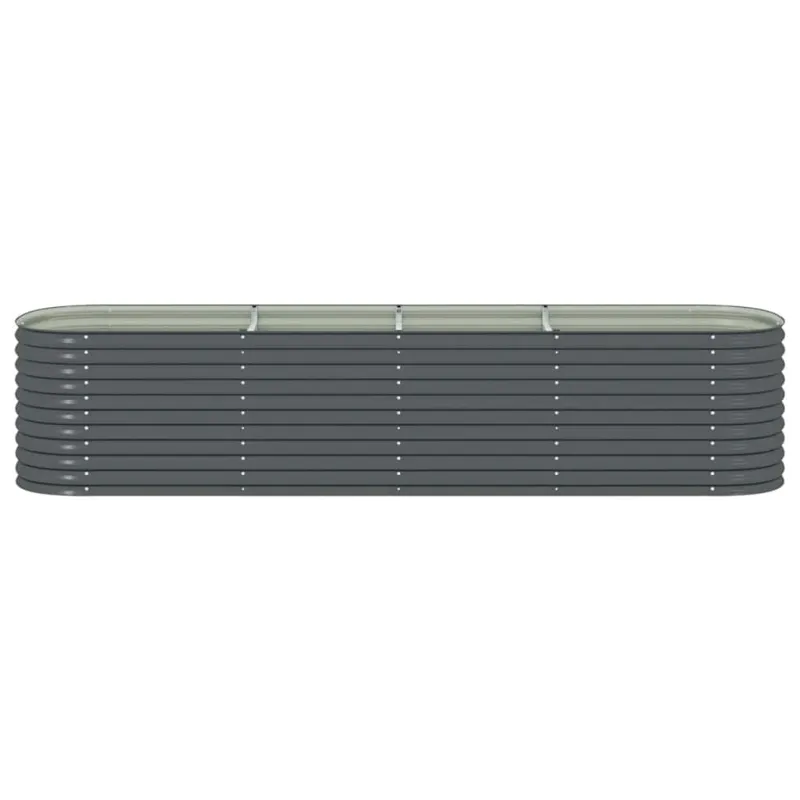 Lovelis, pilkas, 400x80x81cm, galvanizuotas plienas, aukštas