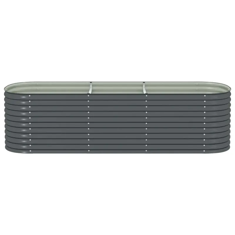 Lovelis, pilkas, 320x80x81cm, galvanizuotas plienas, aukštas