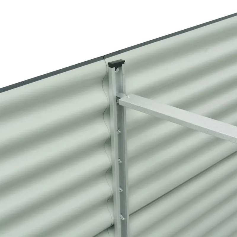 Lovelis, pilkas, 320x80x81cm, galvanizuotas plienas, aukštas