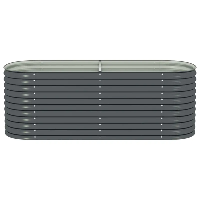 Lovelis, pilkas, 240x80x81cm, galvanizuotas plienas, aukštas