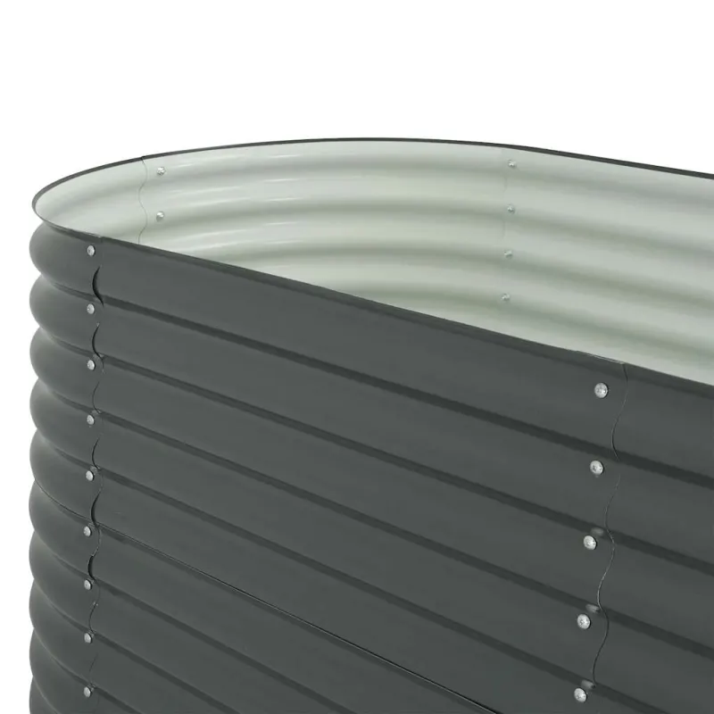 Lovelis, pilkas, 240x80x81cm, galvanizuotas plienas, aukštas