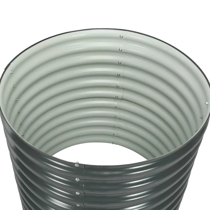 Lovelis, pilkas, 80x80x81cm, galvanizuotas plienas, aukštas
