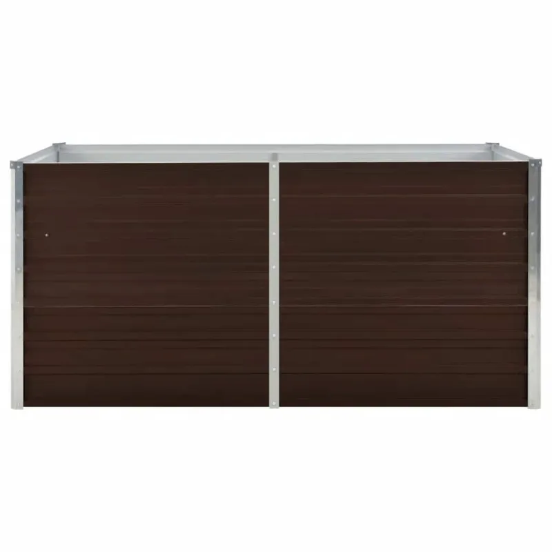 Pakeltas sodo lovelis, rudas, 160x88x77cm, galvan. plienas