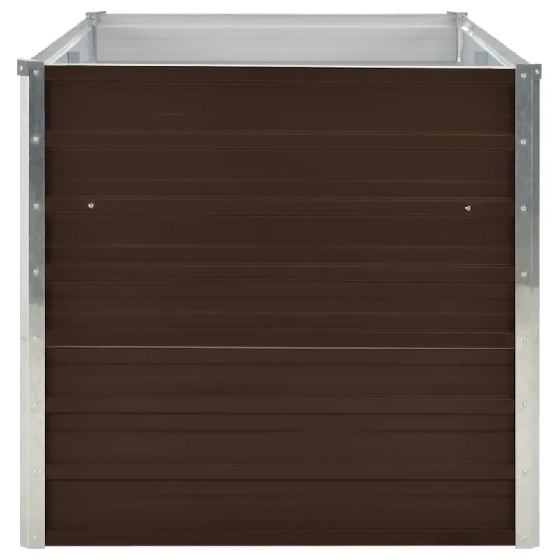 Pakeltas sodo lovelis, rudas, 160x88x77cm, galvan. plienas