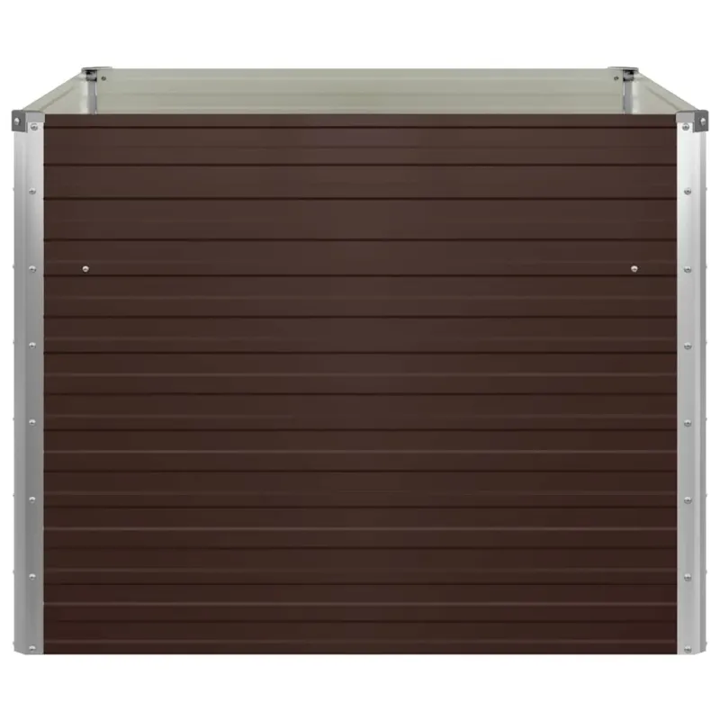 Pakeltas sodo lovelis, rudas, 100x100x77cm, galvan. plienas