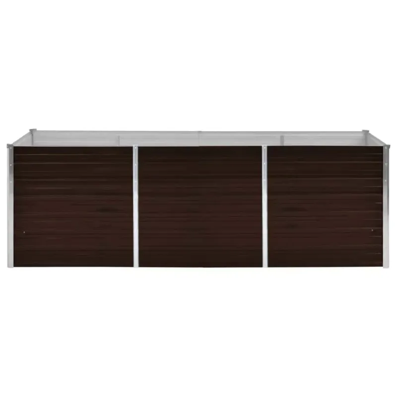 Lovelis, rudas, 240x80x77cm, galvanizuotas plienas, aukštas