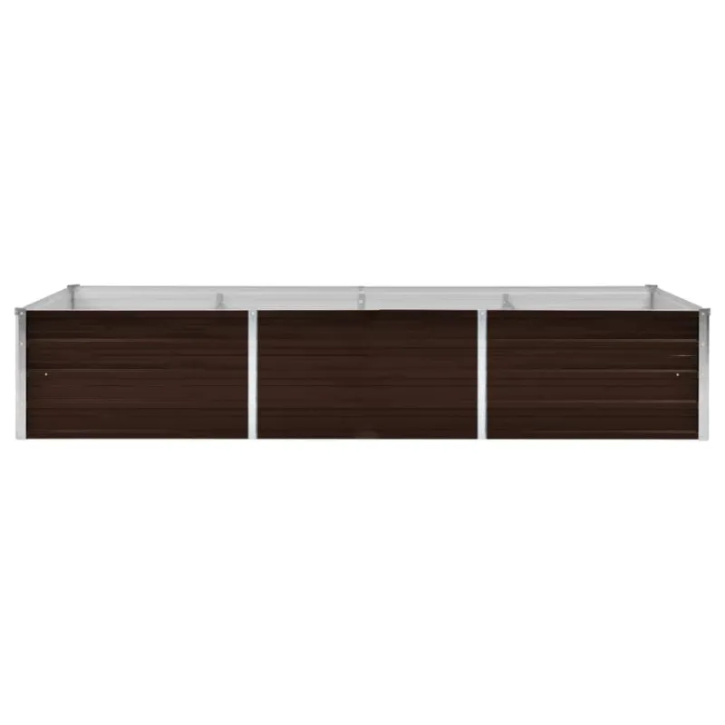 Lovelis, rudas, 240x80x45cm, galvanizuotas plienas, aukštas
