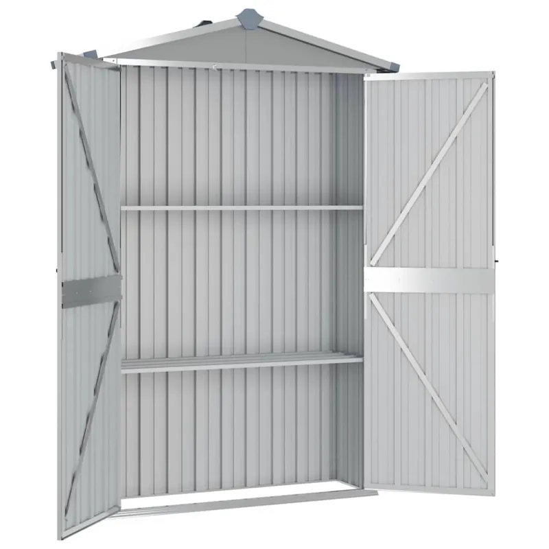 Sodo pašiūrė, pilka, 116x45x175cm, galvanizuotas plienas