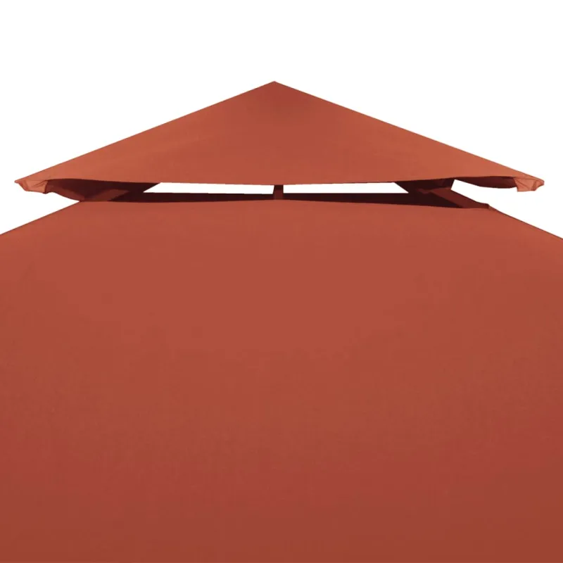 Pavėsinės uždangalas, 2 pakopų, terakota, 3x3m, 310 g/m²