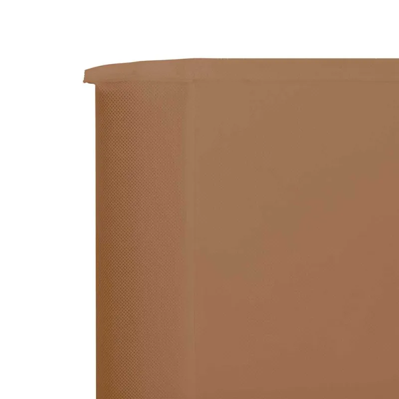 Uždanga nuo vėjo, 3 plokštės, taupe spalvos, 400x80cm, audinys