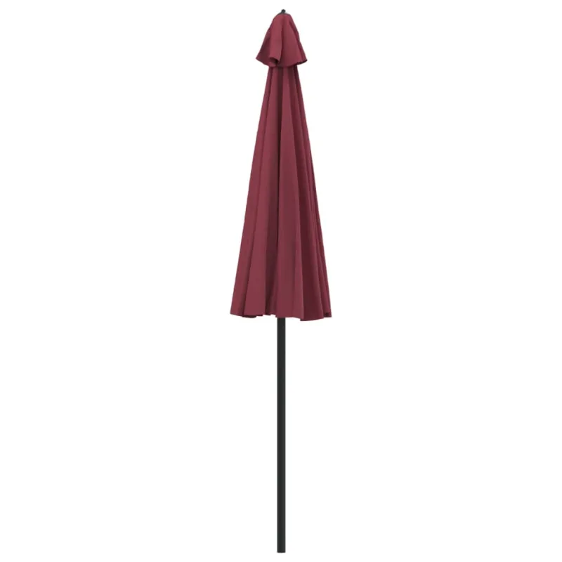 Lauko skėtis nuo saulės su aliuminio stulpu, raudonas, 270cm