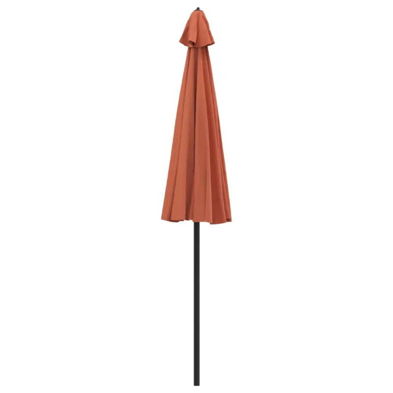 Lauko skėtis nuo saulės su aliuminio stulpu, terakota, 270cm