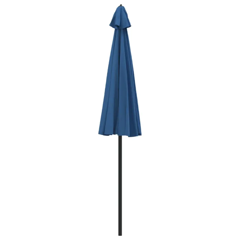 Lauko skėtis nuo saulės su aliuminio stulpu, mėlynas, 270cm