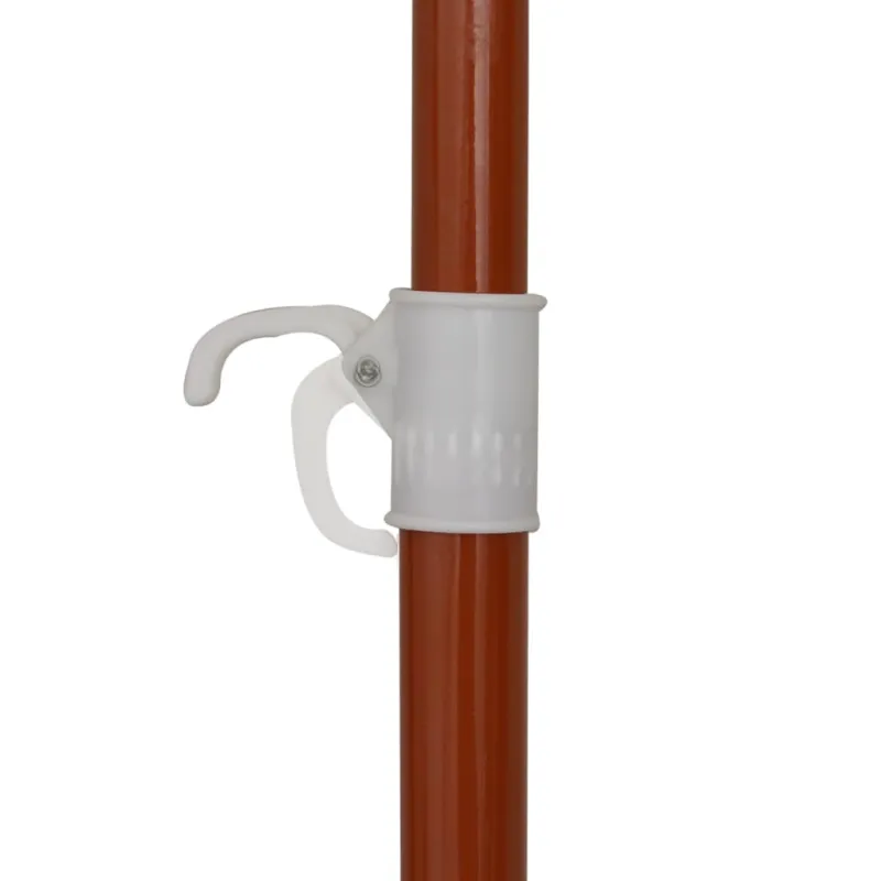Sodo skėtis nuo saulės su plieniniu stulpu, taupe, 300cm