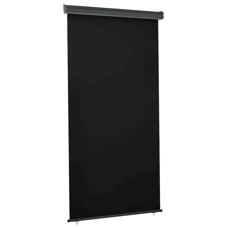 Šoninė balkono markizė, juoda, 125x250cm