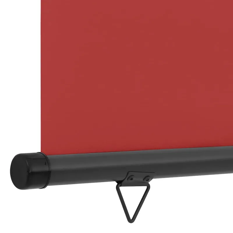 Šoninė balkono markizė, raudona, 125x250cm