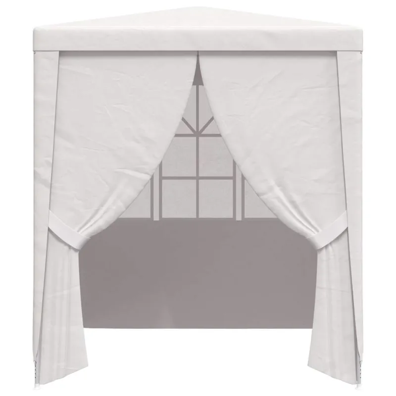 Proginė palapinė su šoninėmis sienomis, balta, 2x2m, 90g/m²