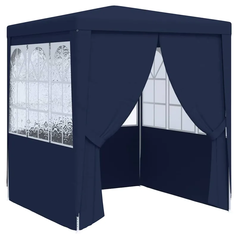 Proginė palapinė su šoninėmis sienomis, mėlyna, 2x2m, 90g/m²