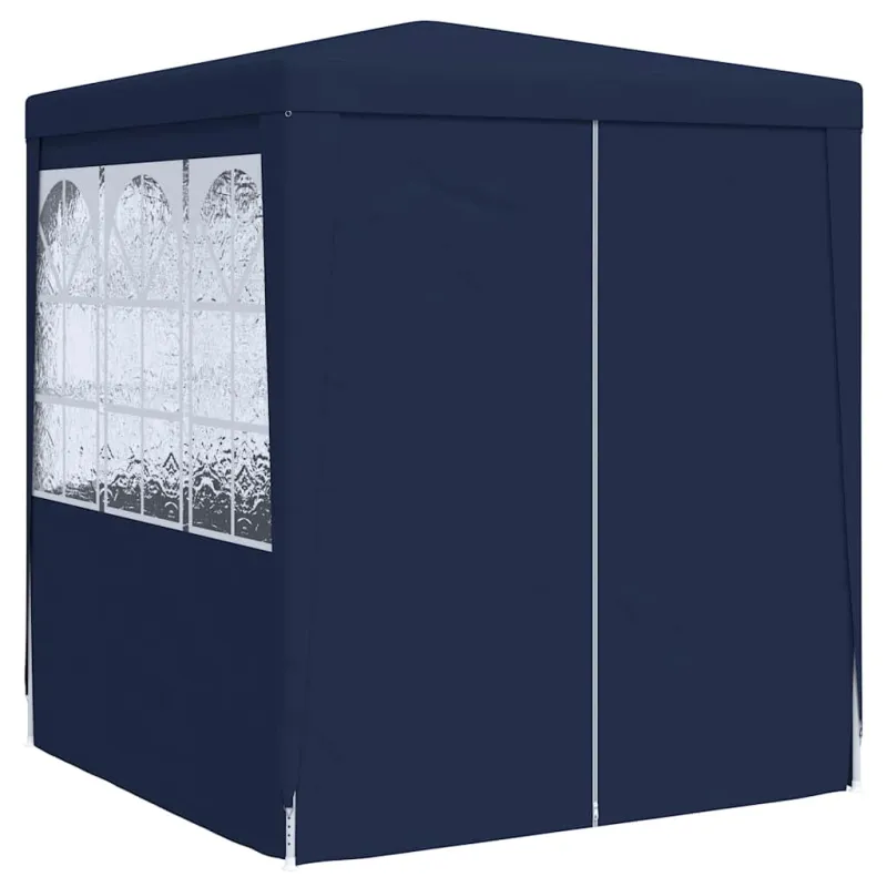 Palapinė su šoninėmis sienomis, mėlyna, 2,5x2,5m, 90g/m²