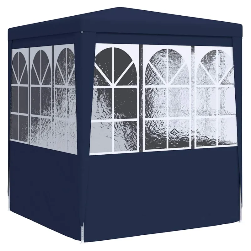 Palapinė su šoninėmis sienomis, mėlyna, 2,5x2,5m, 90g/m²