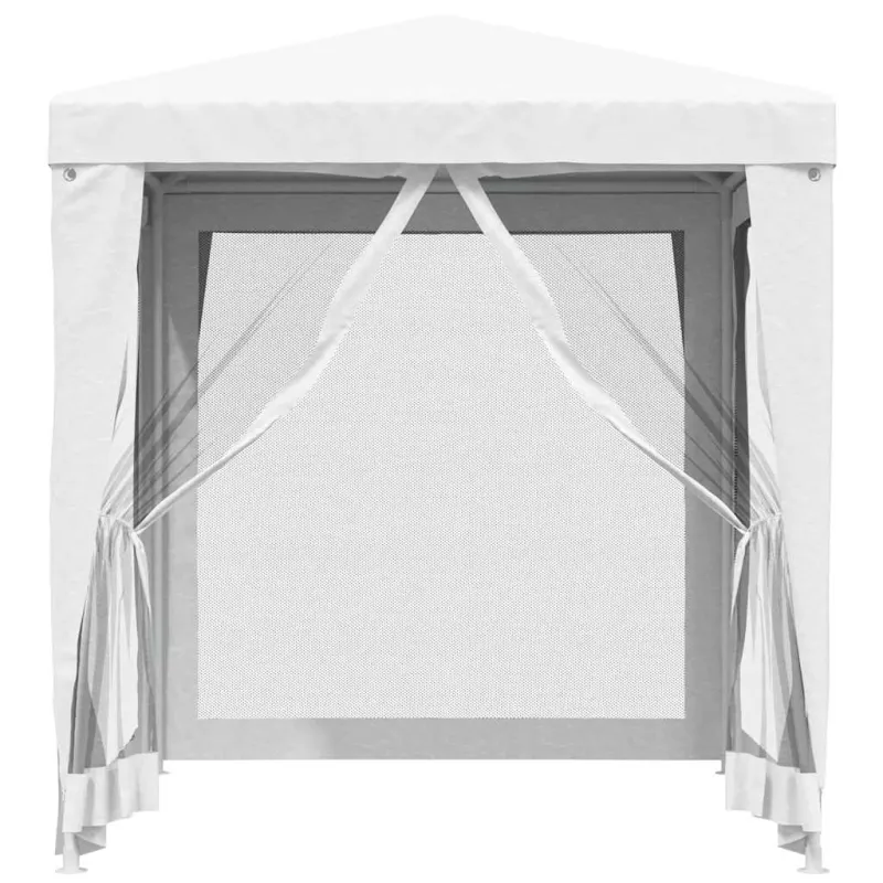 Proginė palapinė su 4 tinklinėmis sienomis, balta, 2x2m