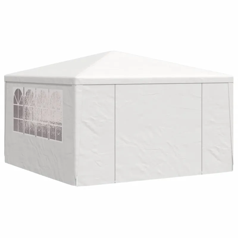 Proginė palapinė su šoninėmis sienomis, balta, 4x4m, 90g/m²