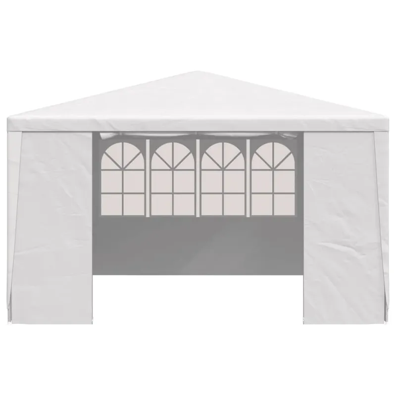 Proginė palapinė su šoninėmis sienomis, balta, 4x4m, 90g/m²