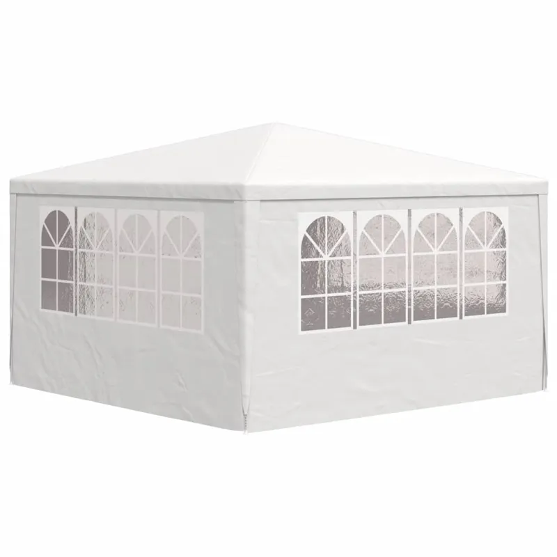 Proginė palapinė su šoninėmis sienomis, balta, 4x4m, 90g/m²