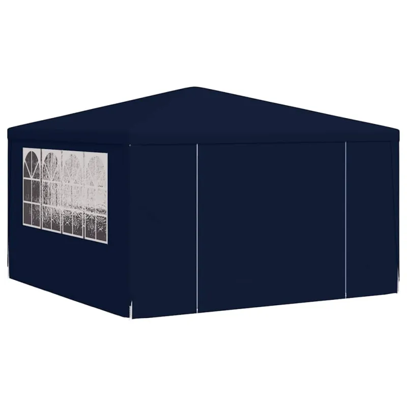 Proginė palapinė su šoninėmis sienomis, mėlyna, 4x4m, 90g/m²