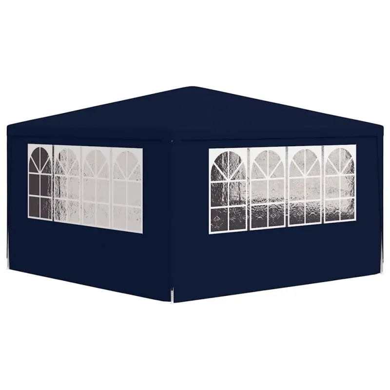 Proginė palapinė su šoninėmis sienomis, mėlyna, 4x4m, 90g/m²