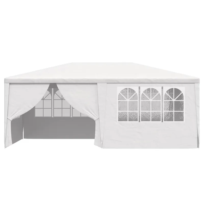 Proginė palapinė su šoninėmis sienomis, balta, 4x6m, 90g/m²