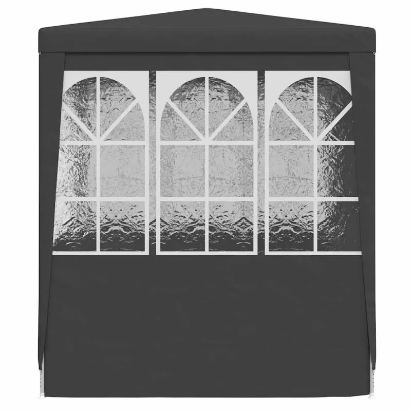 Proginė palapinė su šoninėmis sienomis, antracito, 2x2m, 90g/m²